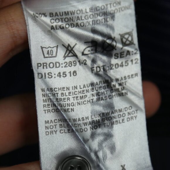 Hugo Boss Dress Shirt Regular Fit in Cotton Flannel Stripes Blue - Picture 5 of 7